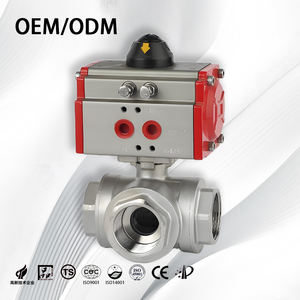 Muti-Poort Drukvermindering <span class=keywords><strong>3</strong></span>-weg Ventiel Cf8 Cf 8M Interne Draad T-Kogelkleppen Met Montagepad - Product Image 4