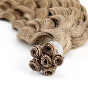 Extensioni <span class=keywords><strong>per</strong></span> <span class=keywords><strong>capelli</strong></span> umani Genius Weft 100% Remy, a doppia tessitura, con punte più spesse, invisibili, morbide, lisce, ondulate, ricce, <span class=keywords><strong>per</strong></span> uso professionale da donna - Product Image 3