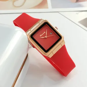 WJ-11204 New Arrival Wholesale Factory Direct Simple Ladies Watches Cheap Silicone Band Vogue Top Sale Colorful Women Wristwatch