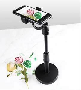 Bán buôn 360 xoay máy tính để bàn điện thoại di động chủ Tablet Đứng cơ sở cho live streaming overhead shoot video cho các thiết bị di động - Product Image 4