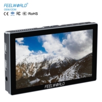 Monitor de Cámara FEELWORLD P6X de 5.5 Pulgadas, Construcción de Aleación de Aluminio, Brillo de 1000nit para Visibilidad en la Luz Solar, Logotipo Personalizado OEM