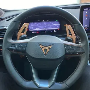 Palanca de Cambios para Volante de Coche, para <span class=keywords><strong>Cupra</strong></span> <span class=keywords><strong>Formentor</strong></span>, LEON, Ateca 2021 <span class=keywords><strong>2022</strong></span> 2023 2024 2025, Estilo DSG, Extensión de Aluminio - Product Image 3