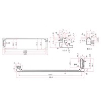 Boîtier en aluminium extrudé personnalisé pour commutateur métallique, boîtier électronique avec indice de protection IP54