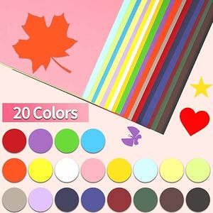 Carta Artistica Colorata 20 Fogli in 20 Colori Assortiti Formato <span class=keywords><strong>A4</strong></span> 200GSM per Creazione di Biglietti, Confezioni Regalo, Decorazioni per Feste e Materiale Scolastico - Product Image 2