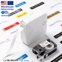 Marklife R15 Printer Label Pita / Label Setrika Panas DIY Pembuat Label Mesin Transfer Termal Nirkabel 12mm 203dpi 1300mAh