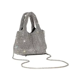 Venta caliente de lujo de noche Rhinestone Diamond Bag Dinner Party Prom Crystal Clutch Bag Rhinestone bolsos