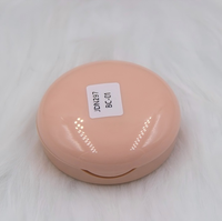 Boîtier compact rond pliable à couvercle rabattable pour blush en poudre, fard à paupières, conteneur vide, correcteur, crème, emballage de maquillage