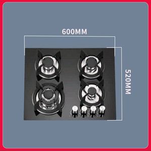 30 pouces Portable Camping design mode plaque de cuisson à gaz cuisinière à gaz 4 brûleurs panneau de verre cuisine avec dispositif de sécurité - Product Image 2