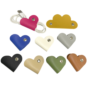 Coeur forme cordon organisateur cordon gardien porte-écouteurs casque câble sangles fil organisateur écouteurs <span class=keywords><strong>enrouleur</strong></span> - Product Image 1