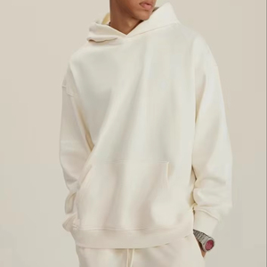 Sudaderas Unisex Holgadas de Algodón Grueso de 350g con Capucha, Logotipo Personalizado Serigrafiado, 100% Teñido Liso, Transpirable, para Invierno - Product Image 5