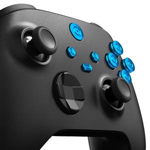 EXtremeRate Kits de boutons métalliques 8-en-1 bleus (Action, Home, Start, Retour, Partager) pour manette Xbox Series X S - Product Image 3