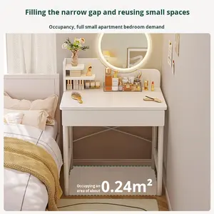 Nouvelle Table de Maquillage Simple et Moderne 2025 avec Éclairage, Idéale pour Petits Appartements et Maisons de Location, Parfaite pour le Salon - Product Image 2