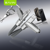BAVIN CB391 CC Nylon Tresse En Alliage De Zinc Matériel 120W Lanière De Téléphone Portable Et Câble De Données Câble Usb De Données