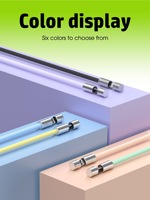 Cordon de téléphone réglable en longueur OEM avec câble USB 2-en-1, fonction PD60W, câble de charge Type-C vers Type-C pour téléphone portable