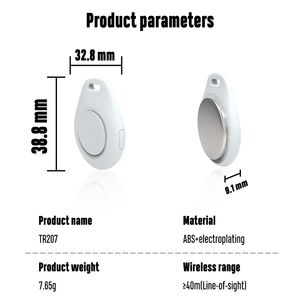Biểu tượng tùy chỉnh MFI chứng nhận bằng sáng chế thiết kế tìm thấy thông minh của tôi không khí thẻ Mini GPS định vị cho iOS nhựa Key Finder theo dõi tag - Product Image 6