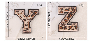 Parches <span class=keywords><strong>de</strong></span> letras con estampado <span class=keywords><strong>de</strong></span> leopardo para camiseta, color planchado, bordado, novedad - Product Image 6