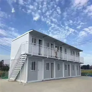 Versandfertige modulare Häuser Fertigcontainer leichte Stahlrahmen tragbares bewegliches fertighaus für Projekt