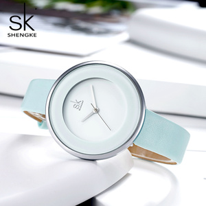 นาฬิกาข้อมือผู้หญิง แบรนด์ SHENGKE รุ่น Love Series ดีไซน์โดดเด่น สไตล์เ<span class=keywords><strong>รี</strong></span>ยบง่าย หนังแท้ นำเข้าจากญี่ปุ่น ระบบควอตซ์ รุ่น K0084L ลดราคาจากโรงงาน - Product Image 4