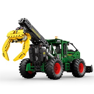 Reobrix 22027 Engineering Tractor Building <b>Block</b> Set 51 Pieces <b>Plastic</b> Educational Toy for Boys Age 8-13 - Product Image 1