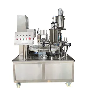 Full-automatic Rotary Cheese Salad Cup Filling And Capping Machine Packaging Machine