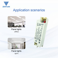 Fuente de Alimentación de Corriente Constante Bipolar Aislada Sin Parpadeo de Fábrica ZENYUAN, Controlador LED de Alta Eficiencia y Alto PFC para Panel Downlight