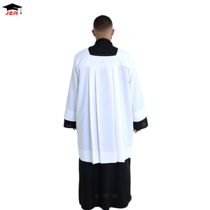 Su misura di alta qualità Unisex prete <span class=keywords><strong>adulto</strong></span> Costume abiti talare altare servitore talare con la cappa - Product Image 2