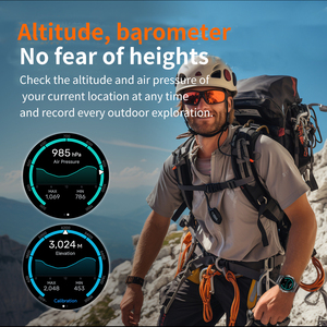 GPS thông minh đồng hồ ak17g AMOLED Màn hình 1.43 "la bàn HR bo BP 100 + thể thao chế độ tập thể dục Tracker IP68 không thấm nước SmartWatch cho nam giới - Product Image 5
