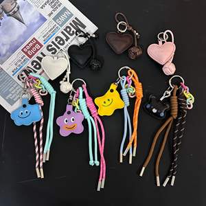 Venta al por mayor, colgante de bolso para niñas, colgante de bolso de cuerda trenzada colorida, llavero de coche creativo, <span class=keywords><strong>todo</strong></span> - Product Image 1
