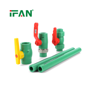 Raccords PPR verts IFAN, prix usine, 20-110 mm, 95 ℃   Raccords PPR résistants aux hautes températures pour radiateurs de chauffage à <span class=keywords><strong>eau</strong></span> <span class=keywords><strong>chaude</strong></span> - Product Image 2
