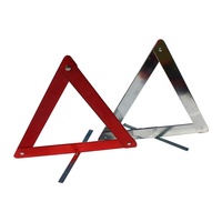 Triangle de dispositif d'avertissement précoce Triangle d'avertissement de trafic réfléchissant rouge de voiture