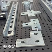 Canal de montage Unistrut de type C en acier inoxydable 304 316 certifié UL cUL, plateau de canal simple