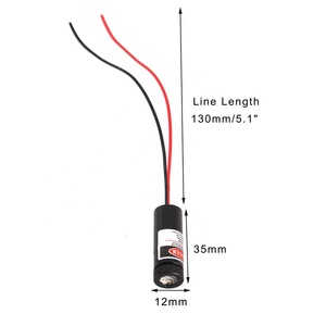 Módulo de láser de línea roja de 650nm, módulo de grupo de láser industrial, carcasa de longitud focal ajustable con módulo de diodo láser aislante - Product Image 2