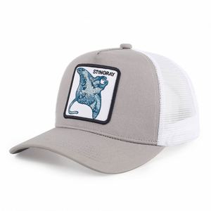 Gorras Trucker de Malla de 5 Paneles Personalizadas al por Mayor con Parche Bordado de Animales, Gorra de Béisbol - Product Image 2
