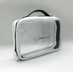 Usine en gros Portable néoprène sac cosmétique personnalisé PVC sac de maquillage poignée supérieure sac de maquillage avec fermeture éclair - Product Image 4