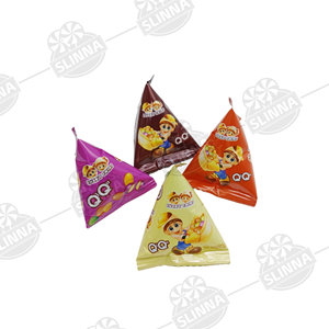 Bonbons Lucky Twins <span class=keywords><strong>QQ</strong></span> Triangle Pack, centre croustillant, chocolat enrobé de 4 couleurs, fruits et biscuits, certifiés Halal, <span class=keywords><strong>en</strong></span>-cas sucré - Product Image 4