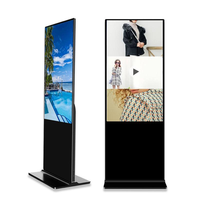 Pantalla Digital Táctil de Pie con Control Remoto de Red de Doble Sistema, Ideal para Señalización Digital Comercial en Centros Comerciales