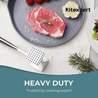 Marteau attendrisseur de viande avec poignée confortable, marteau double face pour la cuisine, attendrisseur pour attendrir les steaks, le bœuf et le poisson