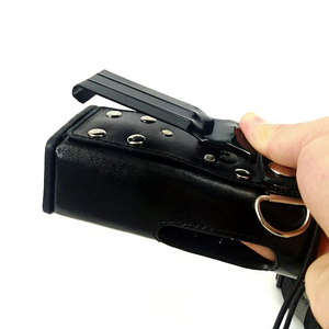 Custodia in pelle per walkie-talkie portatile TK-3207 TK-2207 TK-3307 TK-3200 con clip posteriore e cordino, borsa protettiva in pelle per radio - Product Image 4