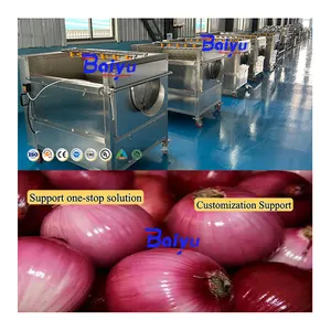 Baiyu Gemüsewaschmaschine Reinigungsmaschine hochwertige Taro-Schäler Maschine Zwiebel Taro-Bürste Rolle Wasch- und Schälmaschine
