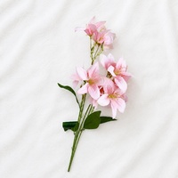 Fabrik-Großhandel Künstliche Einzelne Samt-Rosen Blume Rot Weiß Schwarz Lila Maßgefertigte Hyazinthen-Lilien Dekorative Blumen