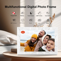 Cadre photo numérique WiFi Frameo 10,1 pouces MP4 32 Go 1280x800 HD IPS Écran tactile Rotation automatique Montage mural