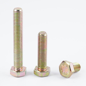 OEM ODM Acero al carbono UNC UNF HDG ZINC NEGRO ASTM 1/4 1/2 2 pulgadas a193 a325 A490 pernos hexagonales de media rosca completa - Product Image 2