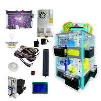 Machine à griffes en métal personnalisable, à monnayeur, avec cube magique coloré et poupée, pour 8 joueurs, commande par bouton, prise universelle 110/220V, pour centre commercial