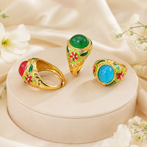 Bague de style peint vintage, design classique, accessoires unisexes pour un usage quotidien - Product Image 3