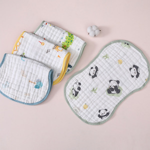 Ropa de muselina para bebés de 0 a 6 meses, Algodón puro, transpirable, dibujos animados, absorbente de sudor, productos antivómitos para bebés, paños para eructar para bebés - Product Image 2