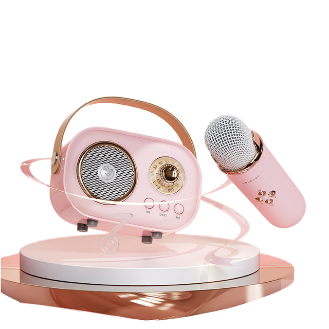 National K-Song Wireless for Speaker Home KTV Desktop Mini Retro Built-in Battery Portable