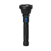 Lampe de poche LED tactique rechargeable par USB avec lampe portable d'extérieur super lumineuse Torche étanche IPX5 Chasse domestique en plein air