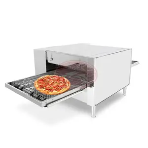 Horno transportador de piedra digital OEM Precio de pizza hornos de cinta transportadora de pizza de convección eléctrica comercial