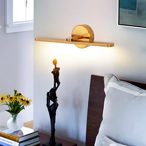 โคมไฟห้องน้ำทองเหลืองโบราณที่มีการออกแบบที่ซับซ้อนออกแบบทางวิศวกรรมสำหรับติดตั้งบนกระจก - Product Image 6