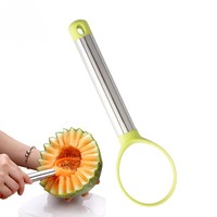 RVS 3-delige fruitballer lepelset, handmatig, voor watermeloen, cantaloupe, ijs, doe-het-zelf, voor feestdecoratie